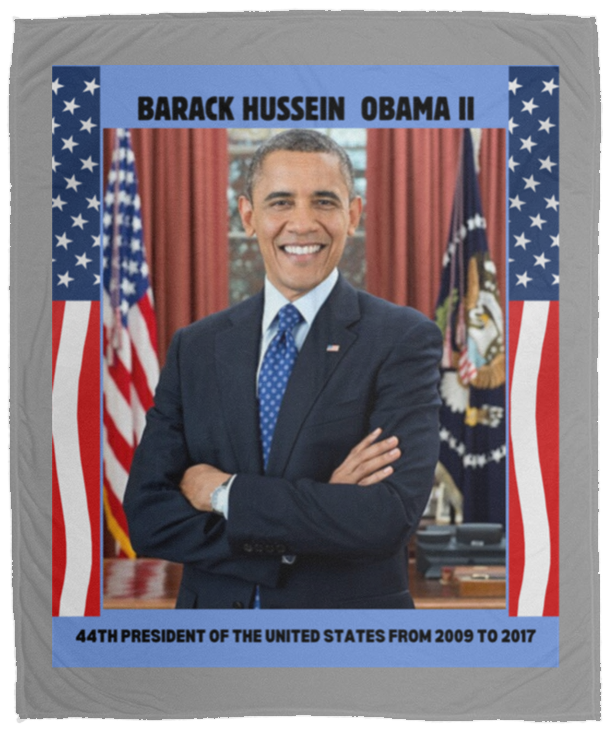 Plush Fleece Blanket - 50x60: PRESIDENT OBAMA BLANKET