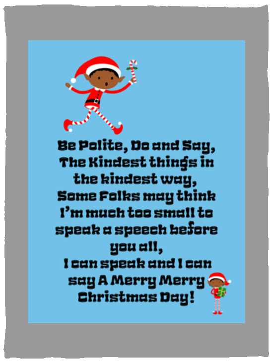 Plush Fleece Blanket - 30x40: ELF JAMES’S CHRISTMAS BLANKET BE POLITE DO AND SAY, THE KINDEST THINGS,...