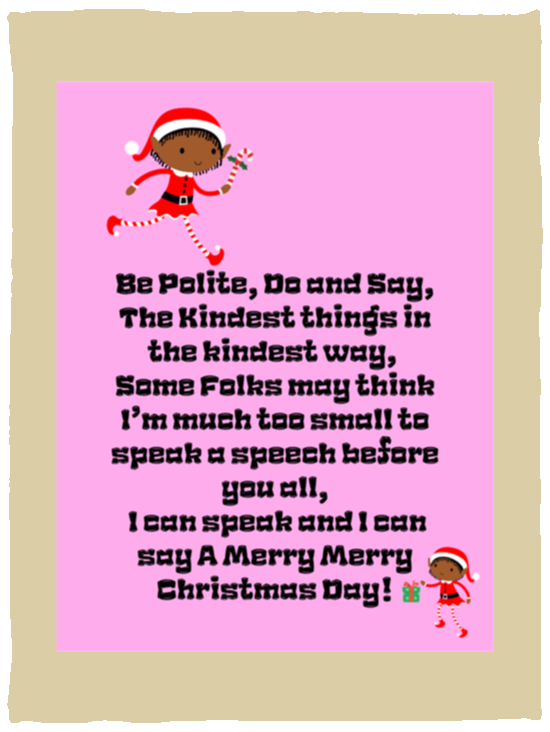 Plush Fleece Blanket - 30x40: ELF SARAH’S CHRISTMAS BLANKET, BE POLITE, DO AND SAY, THE KINDEST THINGS,...