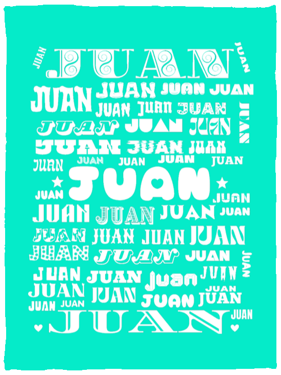 Plush Fleece Blanket - 30x40: JUAN