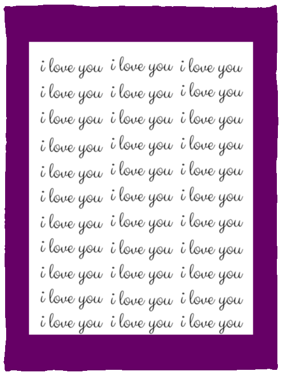 Plush Fleece Blanket - 30x40: I LOVE YOU