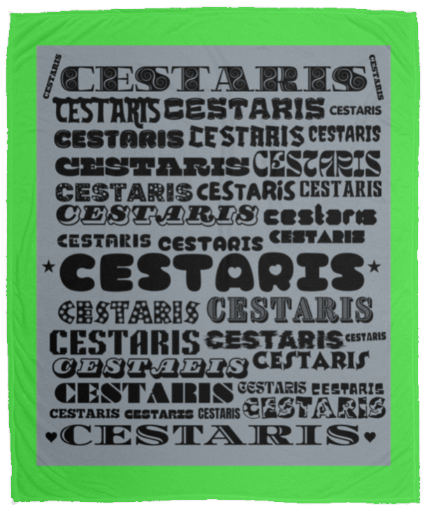 Plush Fleece Blanket - 50x60: CESTARIS NAME BLANKET