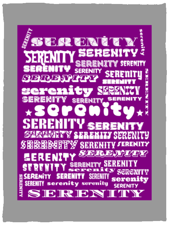 Plush Fleece Blanket - 30x40: SERENITY