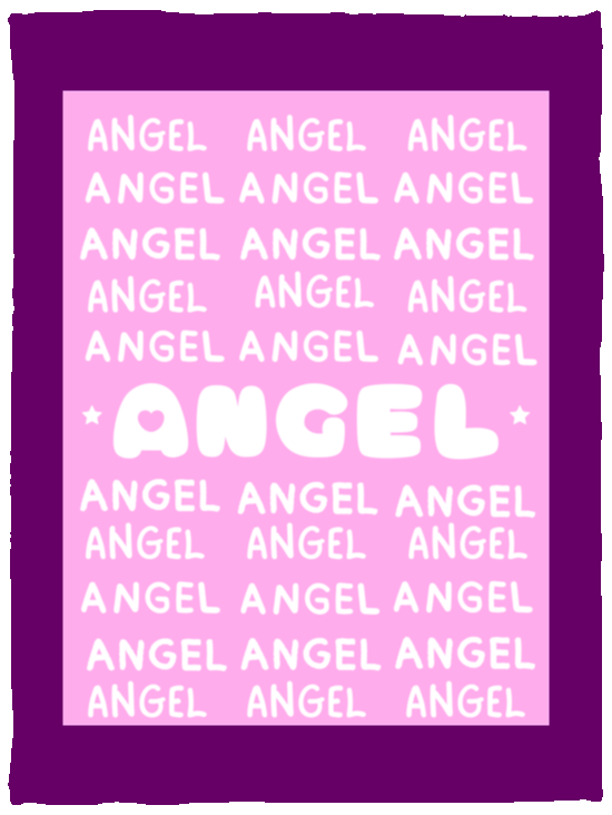 Plush Fleece Blanket - 30x40: ANGEL