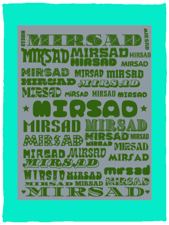 Plush Fleece Blanket - 30x40: MIRSAD NAME BLANKET