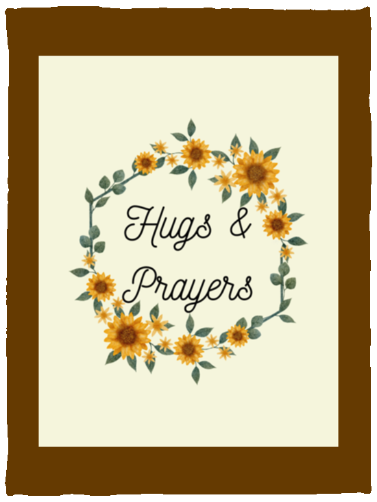 Plush Fleece Blanket - 30x40: Hugs & Prayers