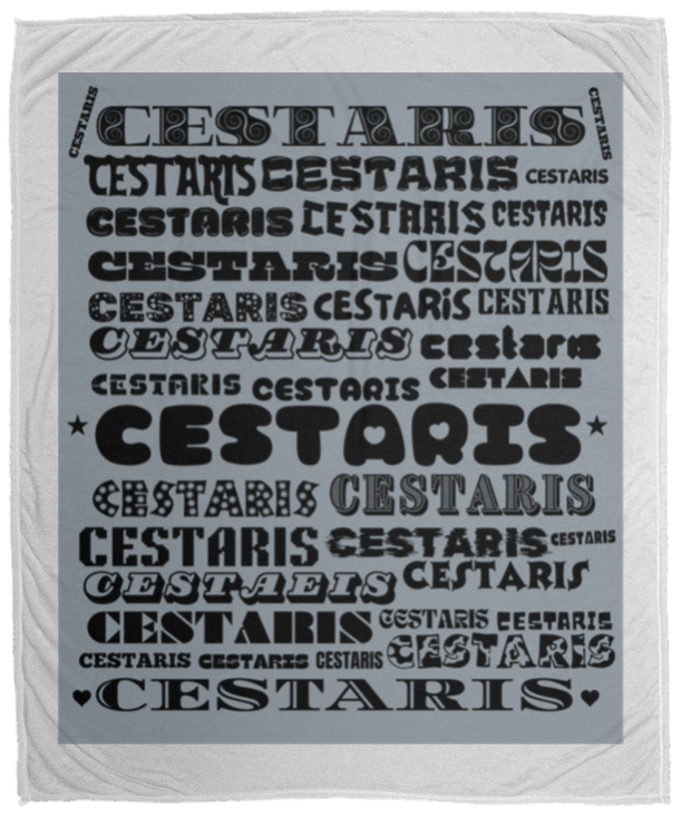 Plush Fleece Blanket - 50x60: CESTARIS NAME BLANKET