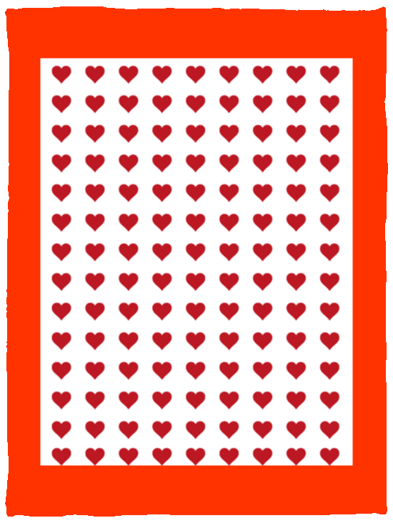 Plush Fleece Blanket - 30x40: HEARTS