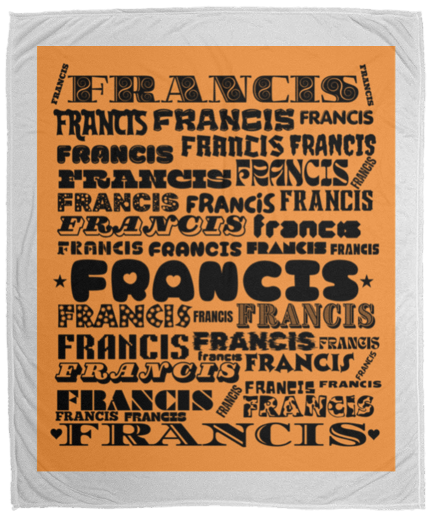 Plush Fleece Blanket - 50x60: FRANCIS NAME BLANKET