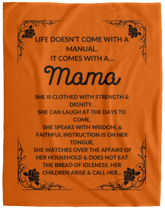 Plush Fleece Blanket - 60x80: Life Doesn't Come With  A Manual,