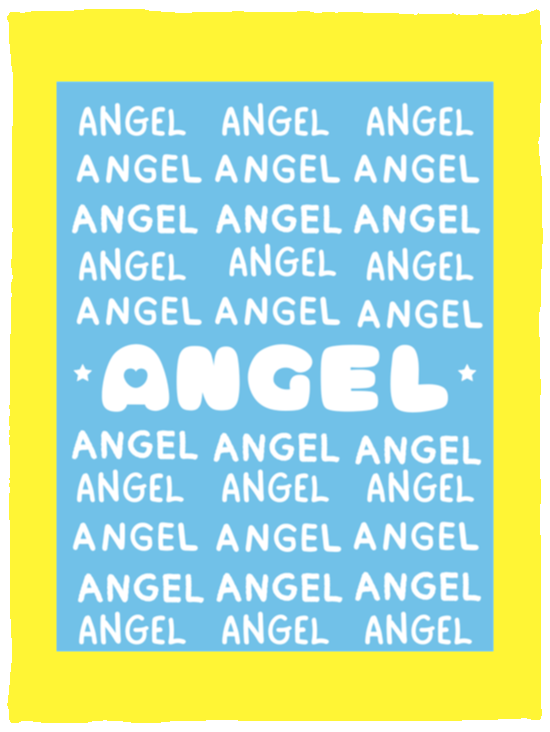 Plush Fleece Blanket - 30x40: ANGEL