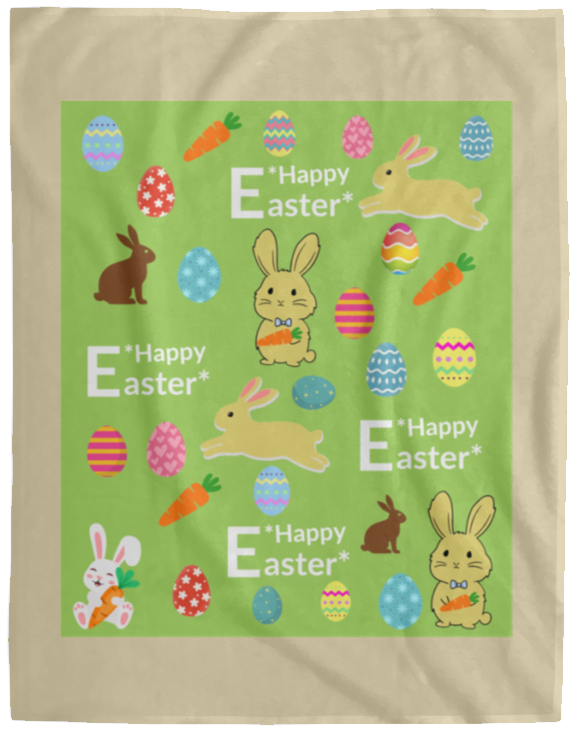 Plush Fleece Blanket - 60x80: HAPPY EASTER