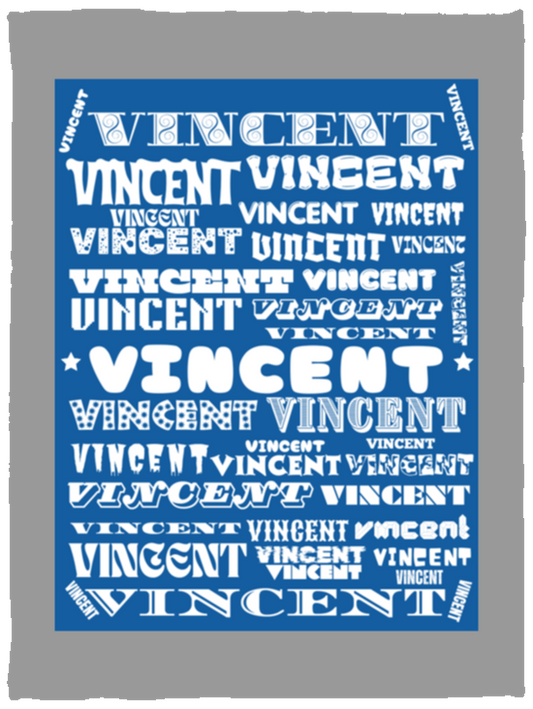 Plush Fleece Blanket - 30x40: VINCENT