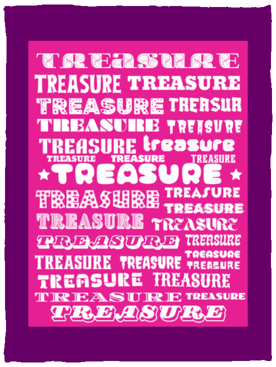 Plush Fleece Blanket - 30x40: TREASURE