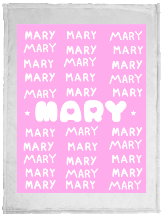 Plush Fleece Blanket - 30x40: MARY