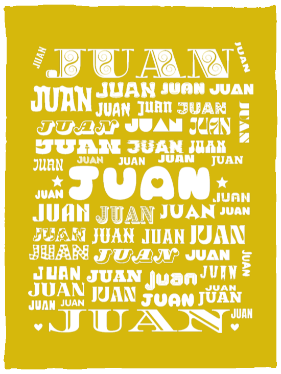 Plush Fleece Blanket - 30x40: JUAN