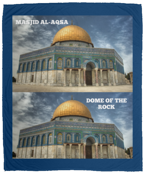 Plush Fleece Blanket - 50x60: MASJID AL-AQSA BLANKET