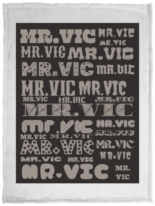 Plush Fleece Blanket - 30x40: MR. VIC