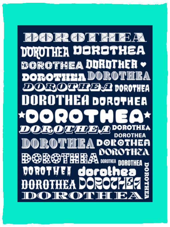 Plush Fleece Blanket - 30x40: DOROTHEA