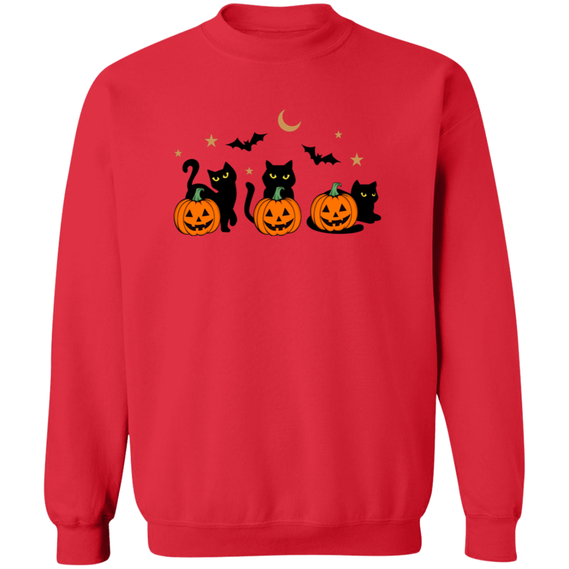 Crewneck Pullover Sweatshirt: HALLOWEEN