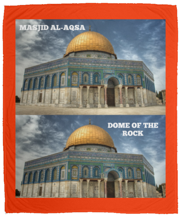 Plush Fleece Blanket - 50x60: MASJID AL-AQSA BLANKET