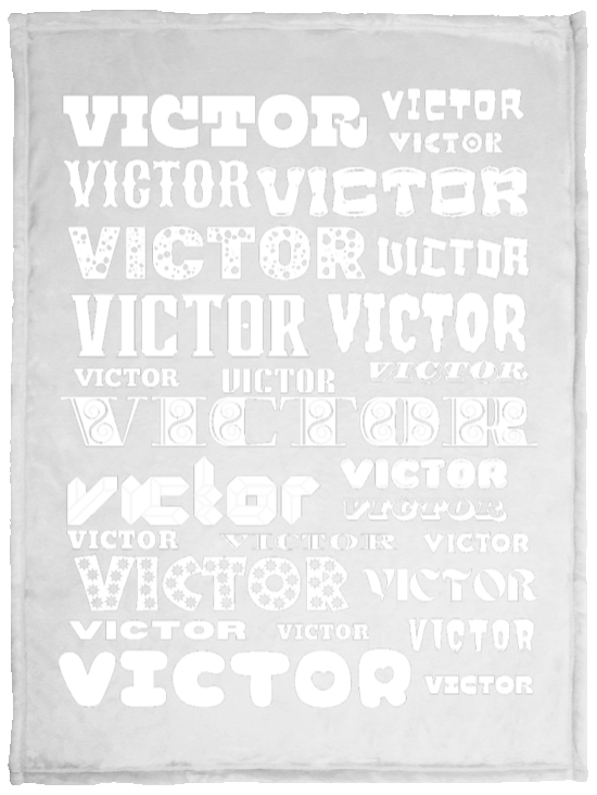 Plush Fleece Blanket - 30x40: VICTOR