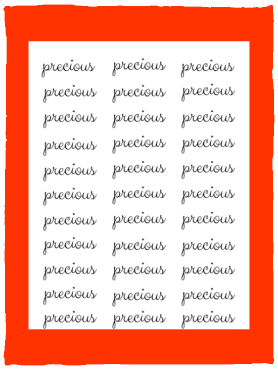 Plush Fleece Blanket - 30x40: PRECIOUS