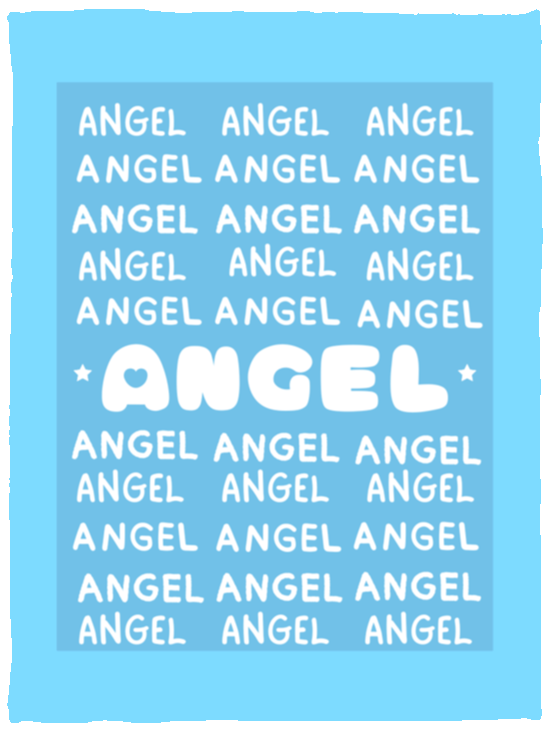 Plush Fleece Blanket - 30x40: ANGEL