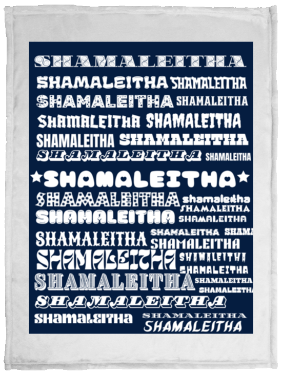 Plush Fleece Blanket - 30x40: SHAMALEITHA