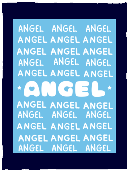 Plush Fleece Blanket - 30x40: ANGEL