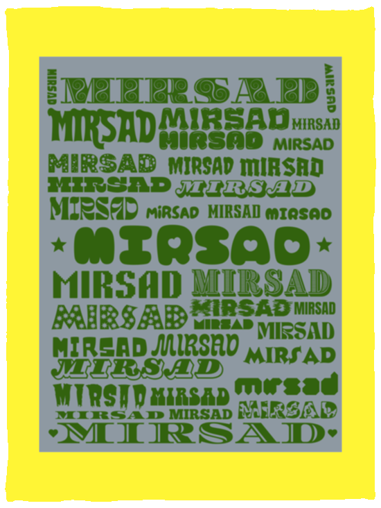 Plush Fleece Blanket - 30x40: MIRSAD NAME BLANKET