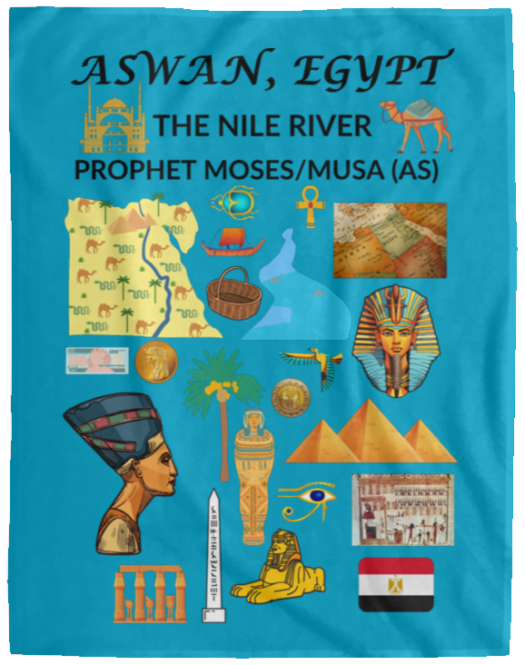 Plush Fleece Blanket - 60x80: ASWAN, EGYPT