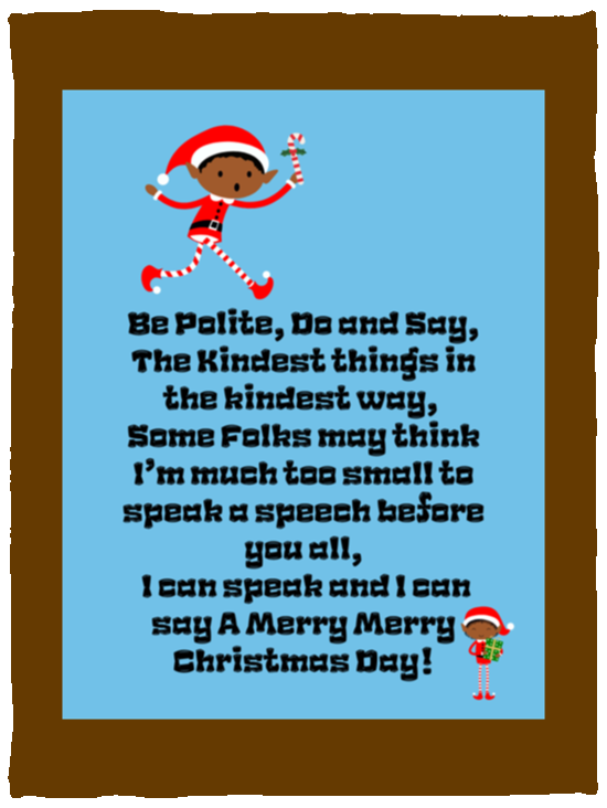 Plush Fleece Blanket - 30x40: ELF JAMES’S CHRISTMAS BLANKET BE POLITE DO AND SAY, THE KINDEST THINGS,...