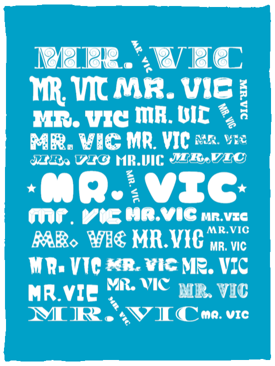 Plush Fleece Blanket - 30x40: MR. VIC