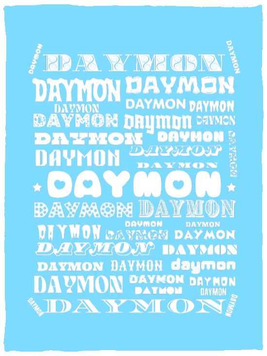 Plush Fleece Blanket - 30x40: DAYMON