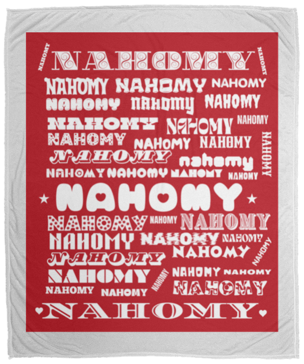 Plush Fleece Blanket - 50x60: NAHOMY NAME BLANKET