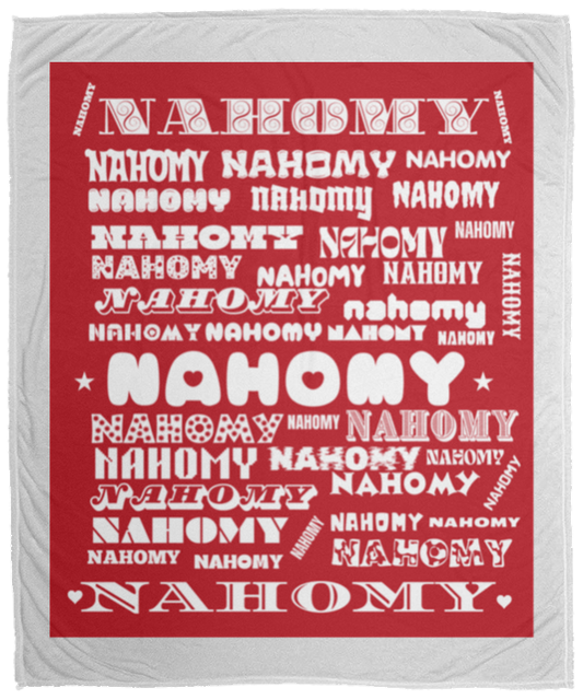 Plush Fleece Blanket - 50x60: NAHOMY NAME BLANKET