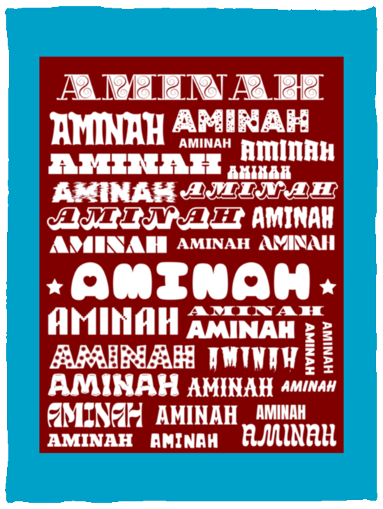 Plush Fleece Blanket - 30x40: AMINAH