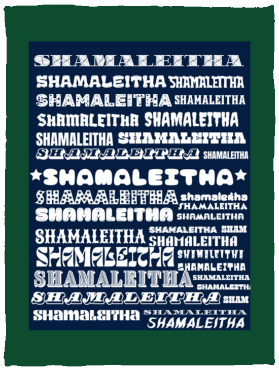 Plush Fleece Blanket - 30x40: SHAMALEITHA