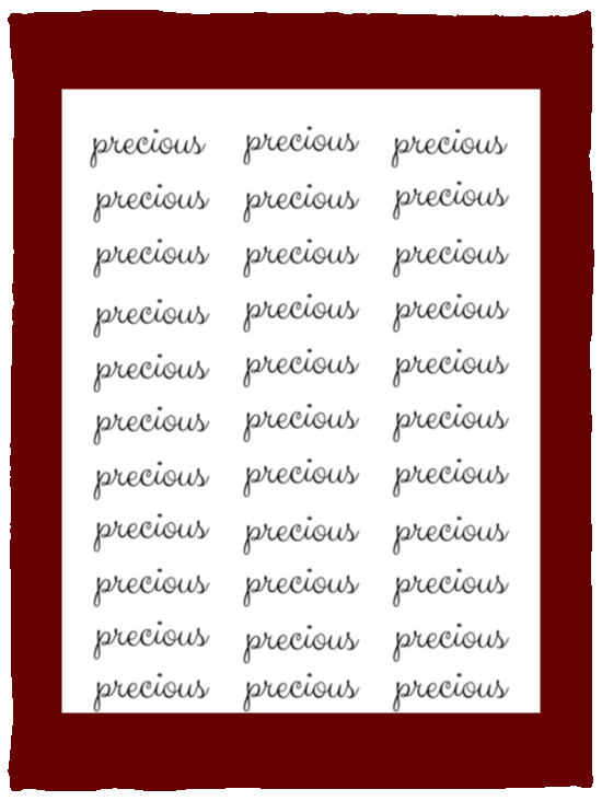 Plush Fleece Blanket - 30x40: PRECIOUS