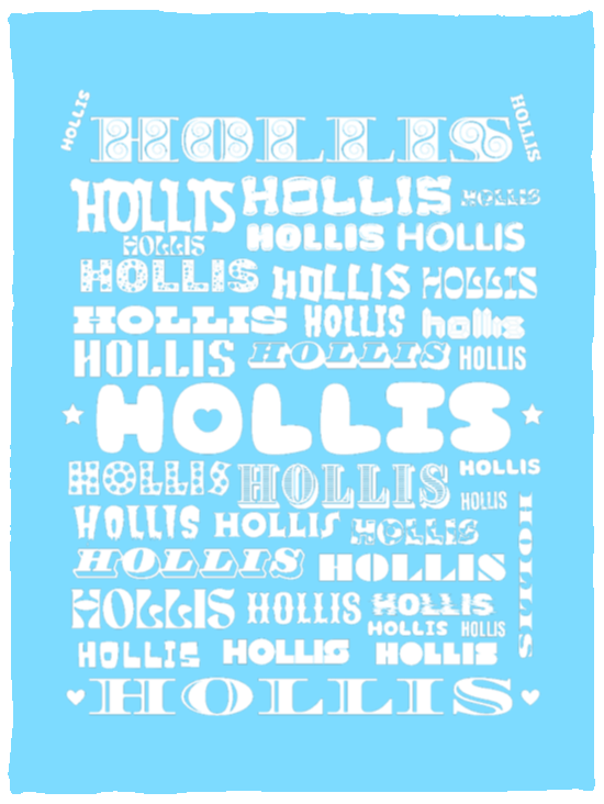 Plush Fleece Blanket - 30x40: HOLLIS