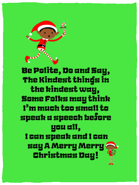 Plush Fleece Blanket - 30x40: ELF JAMES’S CHRISTMAS BLANKET BE POLITE, DO AND SAY, THE KINDEST THINGS,...