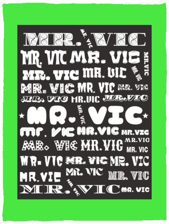 Plush Fleece Blanket - 30x40: MR. VIC