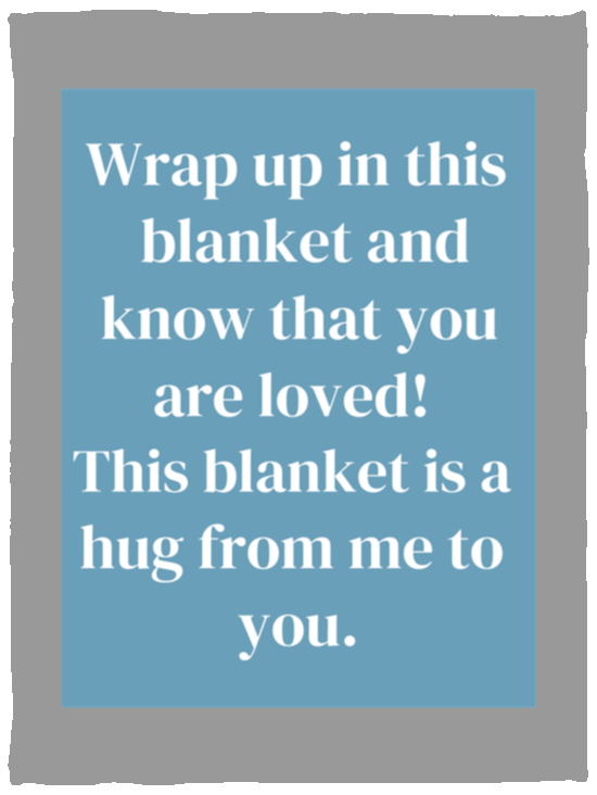Plush Fleece Blanket - 30x40: WRAP UP IN THIS BLANKET AND,...