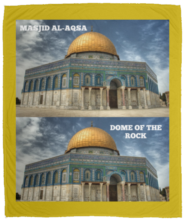 Plush Fleece Blanket - 50x60: MASJID AL-AQSA BLANKET