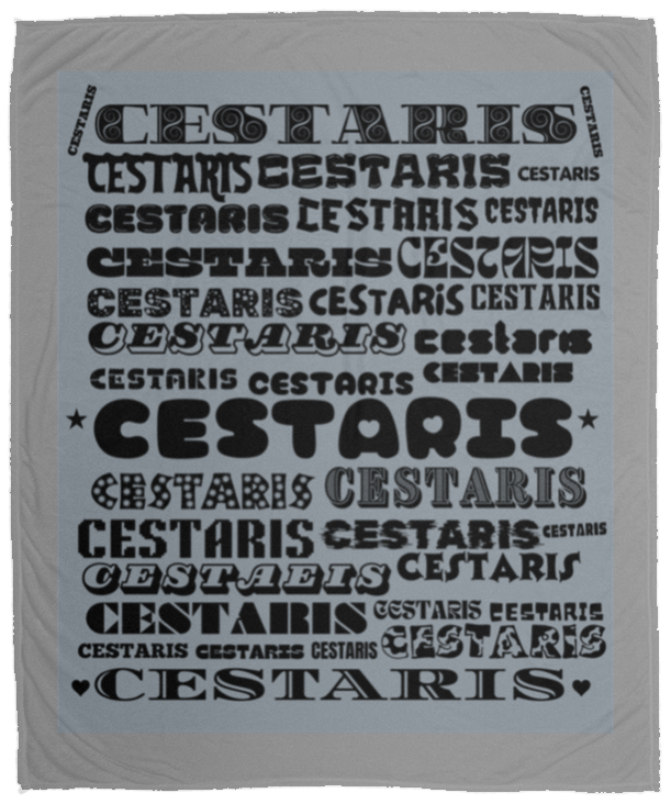 Plush Fleece Blanket - 50x60: CESTARIS NAME BLANKET