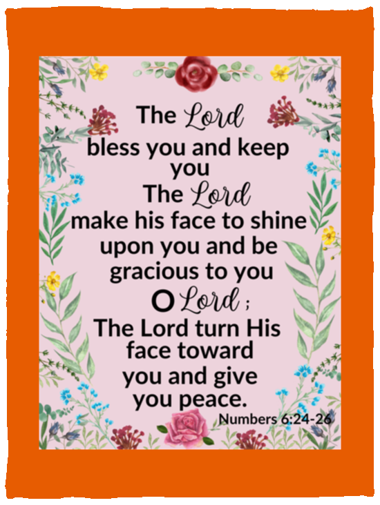 Plush Fleece Blanket - 30x40: THE LORD BLESS YOU AND KEEP YOU ,...