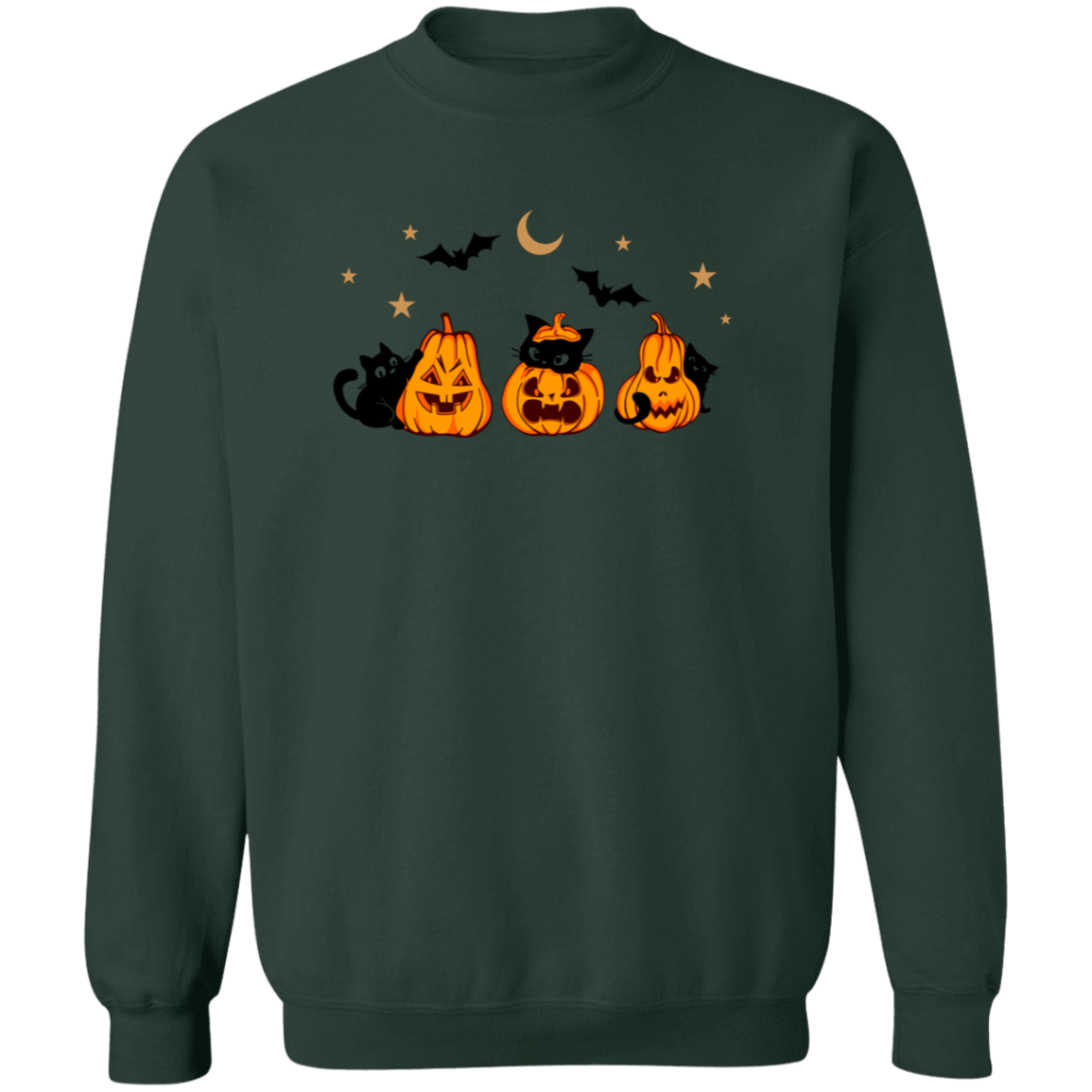 SPOOKY HALLOWEEN Crewneck Pullover Sweatshirt