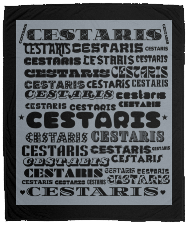 Plush Fleece Blanket - 50x60: CESTARIS NAME BLANKET