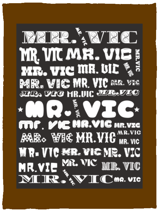 Plush Fleece Blanket - 30x40: MR. VIC